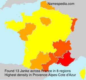 Surname Janke in France Surname Janke in France
