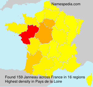 Surname Janneau in France Surname Janneau in France