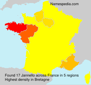 Surname Jannello in France Surname Jannello in France