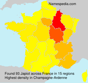 Surname Japiot in France Surname Japiot in France