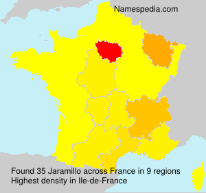 Surname Jaramillo in France Surname Jaramillo in France