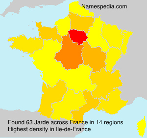 Surname Jarde in France Surname Jarde in France