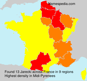 Surname Jarecki in France Surname Jarecki in France