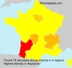 Surname Jaroussie in France