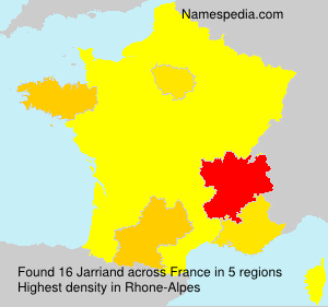 Surname Jarriand in France Surname Jarriand in France