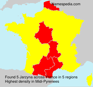 Surname Jarzyna in France Surname Jarzyna in France