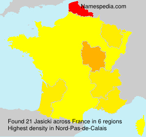Surname Jasicki in France Surname Jasicki in France