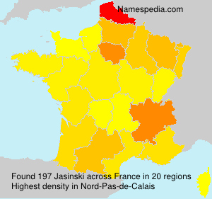 Surname Jasinski in France Surname Jasinski in France