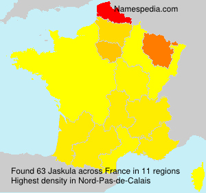Surname Jaskula in France Surname Jaskula in France