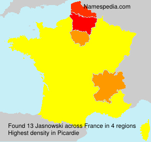 Surname Jasnowski in France Surname Jasnowski in France