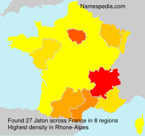 Surname Jaton in France Surname Jaton in France
