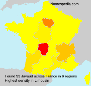 Surname Javaud in France Surname Javaud in France