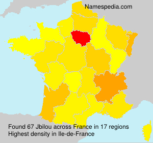 Surname Jbilou in France Surname Jbilou in France