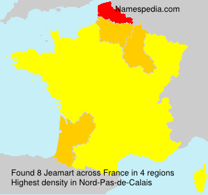 Surname Jeamart in France Surname Jeamart in France