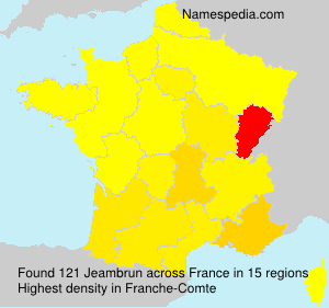 Surname Jeambrun in France Surname Jeambrun in France