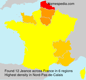 Surname Jeance in France Surname Jeance in France