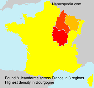 Surname Jeandarme in France Surname Jeandarme in France