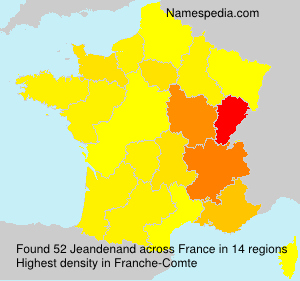 Surname Jeandenand in France Surname Jeandenand in France