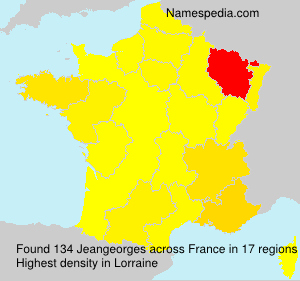 Surname Jeangeorges in France Surname Jeangeorges in France