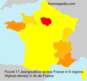 Surname Jeangoudoux in France Surname Jeangoudoux in France