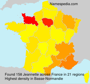 Surname Jeannette in France Surname Jeannette in France