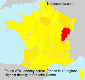 Surname Jeanney in France Surname Jeanney in France