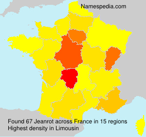 Surname Jeanrot in France Surname Jeanrot in France