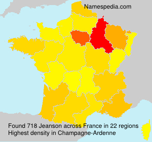 Surname Jeanson in France Surname Jeanson in France