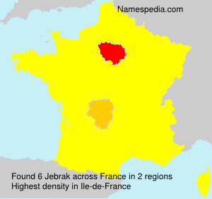 Surname Jebrak in France Surname Jebrak in France