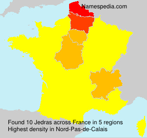 Surname Jedras in France Surname Jedras in France