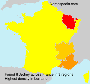 Surname Jedrey in France