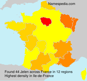 Surname Jelen in France Surname Jelen in France