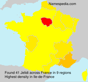 Surname Jelidi in France Surname Jelidi in France