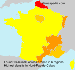 Surname Jelinski in France Surname Jelinski in France