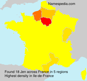 Surname Jen in France Surname Jen in France