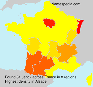 Surname Jenck in France Surname Jenck in France