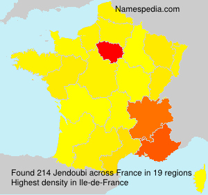 Surname Jendoubi in France Surname Jendoubi in France