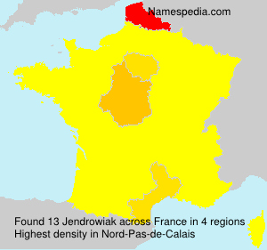 Surname Jendrowiak in France Surname Jendrowiak in France