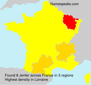 Surname Jenfer in France Surname Jenfer in France