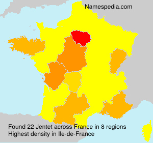Surname Jentet in France Surname Jentet in France