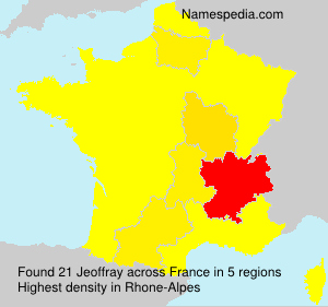 Surname Jeoffray in France Surname Jeoffray in France