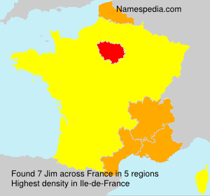Surname Jim in France Surname Jim in France