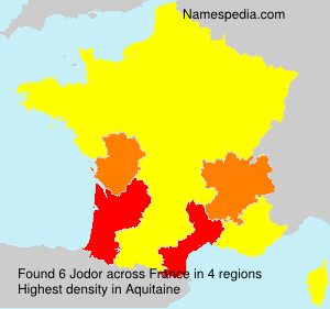 Surname Jodor in France