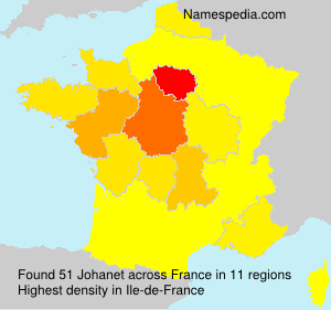 Surname Johanet in France Surname Johanet in France
