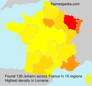 Surname Johann in France Surname Johann in France