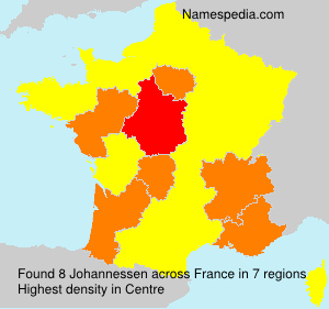Surname Johannessen in France Surname Johannessen in France