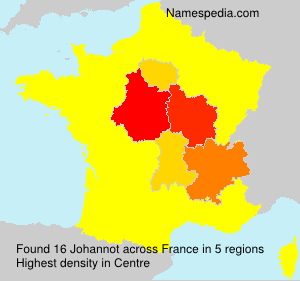 Surname Johannot in France Surname Johannot in France
