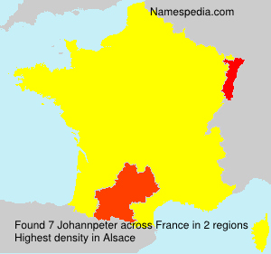 Surname Johannpeter in France Surname Johannpeter in France