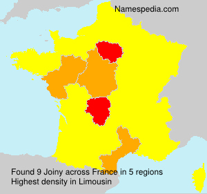 Surname Joiny in France Surname Joiny in France