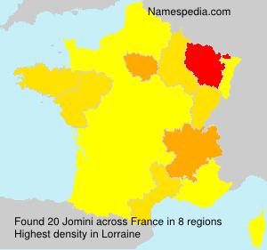 Surname Jomini in France Surname Jomini in France